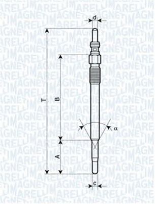 MAGNETI MARELLI 062900029304 -  Свеча накаливания